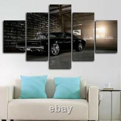 1970 Dodge Charger Muscle Car 5 Piece Canvas Print Picture HOME DECOR Wall Art