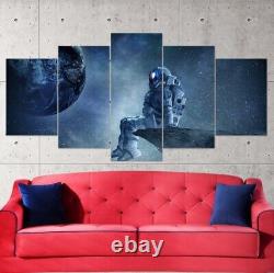 5Pcs Wall Art Canvas Painting Picture Home Decor Modern Abstract Astronaut Space