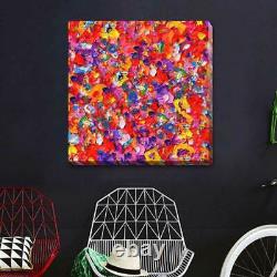 Abstract Poppies Stretched Canvas Print Framed Wall Art Home Decor Painting A386