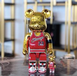 Bearbrick400%+100%Michael Jordan Chicago#23/#9 Action Figure Home Art deco Toy