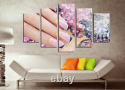 Beautiful Nails Painting 5 Pieces Canvas Print Wall Art Picture Poster Home Deco