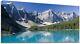 Canvas Picture Print Wall Art Gray Mountain Blue Sky Home Deco Living Room Large