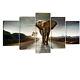 Canvas Print Wall Art Painting Picture Photo Home Decor Elephant Brown Large