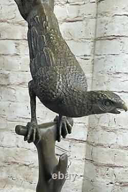 Detailed Pheasant Dove Bronze Statue Figure Sculpture Art Deco Home Office Gift