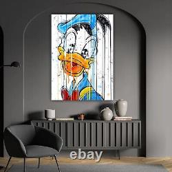 Dope Cartoon Art Disney Pop Art, Donald Duck Canvas Art, Fine Art Home Gallery