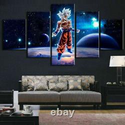 Dragon Ball Super Universe Goku 5 Pieces Canvas Print Poster HOME DECOR Wall Art
