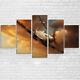 Dunkirk Spitfire Airplane WW2 5 Piece Canvas Print Picture Wall Art Home Decor