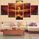 Fire Phoenix Bird Abstract Canvas Prints Painting Wall Art Home Decor Picture 5P