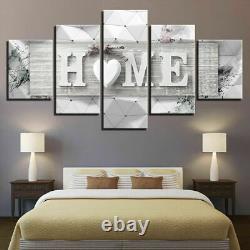 HOME Love The Family Inspiration Canvas Prints Painting Wall Art Decor 5PCS