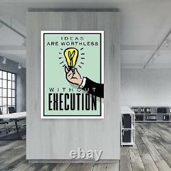 IDEAS Monopoly Motivation Success Game Work Home Wall Decor POSTER CANVAS ed2