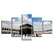 Islamic Muslim Kaaba Religious 5 Pieces Canvas Print Poster HOME DECOR Wall Art