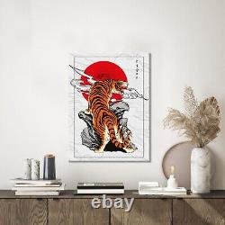 Japanese Tiger Print, Tattoo Print, Traditional Tiger, Japanese Tattoo Tiger
