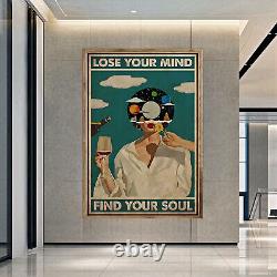 Lose Your Mind Find Your Soul 01 Deco Retro POSTER / CANVAS Retro Vintage