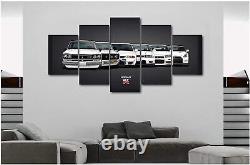 Nissan Skyline GTR Evolution 5 Pieces Canvas Print Picture HOME DECOR Wall Art