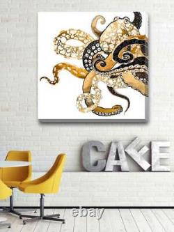 Octopus Sea Animal Stretched Canvas Print Framed Home Decor Wall Painting A82