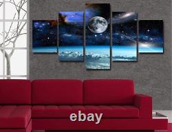 Outer Space Universe Planet 5 PCs Canvas Print Poster HOME DECOR Wall Art Cuadro