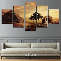 Pyramids Egyptian 5 Pieces canvas Printed Picture Home decor Wall art Cuadros