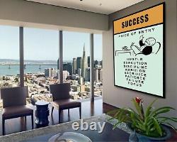 SUCCESS Monopoly Motivation Success Work Home Art Wall Decor POSTER CANVAS ed3