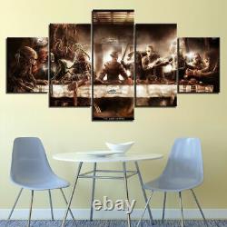 Scary Horror Movie The Last Supper Canvas Prints Painting Wall Art Home Decor 5P