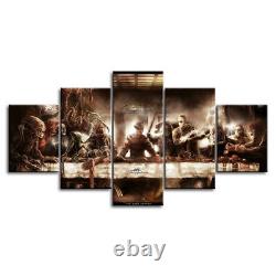 Scary Horror Movie The Last Supper Canvas Prints Painting Wall Art Home Decor 5P