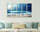 Sea Waves Beach Seascape 5 Panels Canvas Wall Art Poster Print Home Deco Picture