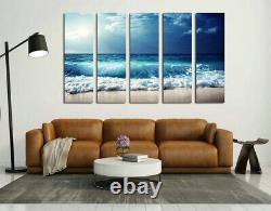 Sea Waves Beach Seascape 5 Panels Canvas Wall Art Poster Print Home Deco Picture