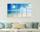 Sea Waves Beach Seascape 5 Panels Canvas Wall Art Poster Print Picture Home Deco