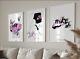 Set of 3 Pink and white Nike SB Art pieces canvas wall art home decor