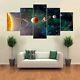 Solar System Planets 5 Pieces canvas Printed Picture Home decor Wall art Cuadros