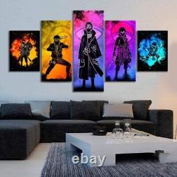 Soul of Naruto Characters 5 Piece Canvas Print Wall Art Home Decor