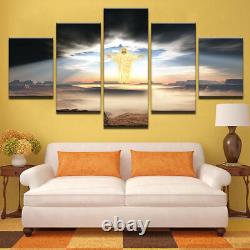 The Second Coming Of Jesus Christ Canvas Prints Painting Wall Art Home Decor 5PC