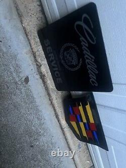 Two Cadillac wall art Pieces Black Acrylic Laser Etched And Cut