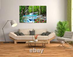 Wall Art Waterfall Landscape Painting Canvas Print Living Room Picture Home Deco