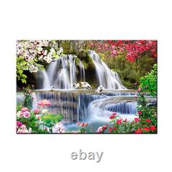 Waterfall Modern Landscape Painting Canvas HD Prints Pictures Wall Art Home Deco
