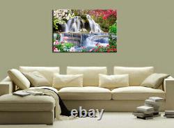 Waterfall Modern Landscape Painting Canvas HD Prints Pictures Wall Art Home Deco