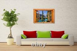 Window View Mountain Lake 08 Deco Dream Print Vacation POSTER / CANVAS
