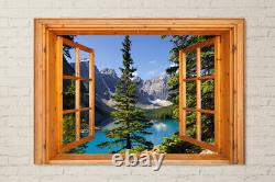 Window View Mountain Lake 08 Deco Dream Print Vacation POSTER / CANVAS