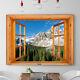 Window View Mountain Lake 20 Deco Dream Print Vacation POSTER / CANVAS