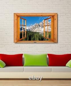 Window View Mountain Lake 20 Deco Dream Print Vacation POSTER / CANVAS