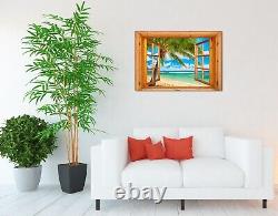 Window View Ocean Wather Palm Beach 12 Deco Dream Print Vacation POSTER / CANVAS