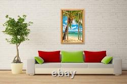 Window View Ocean Wather Palm Beach 13 Deco Dream Print Vacation POSTER / CANVAS